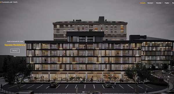 İnşaat ve Taahhüt İşleri Yapan Firma İçin Web Sitesi